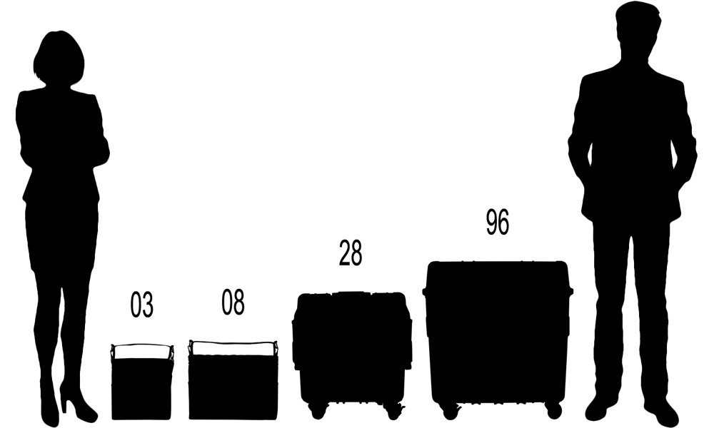 Cool Cube™ group scaled with people