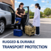 Rugged and durable medical transport cooler